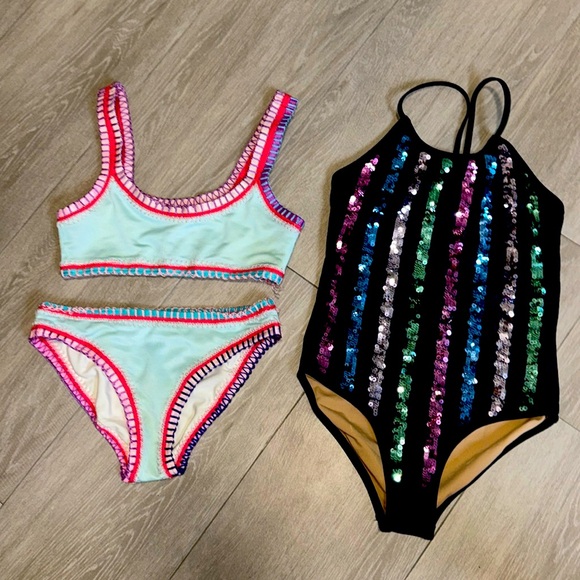 Crew Cuts bathing suit and platinum bikini - Picture 1 of 8